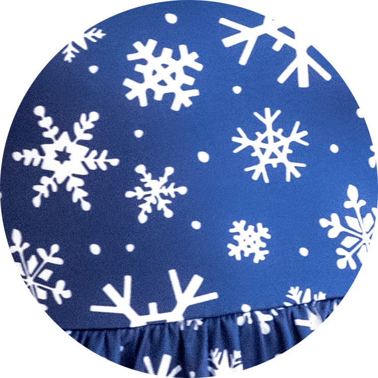 Charlie's Project Snowy Night Long-Sleeve Hugs Twirl Dress