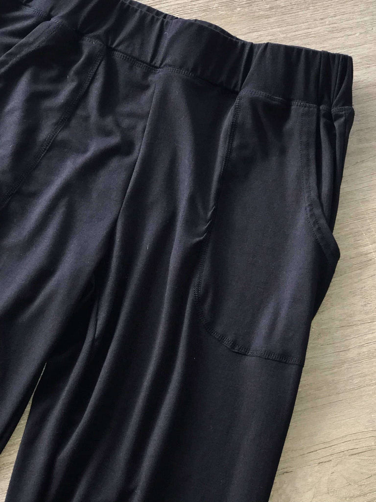 Charlie's Project Soft Comfy Black Lounge Joggers