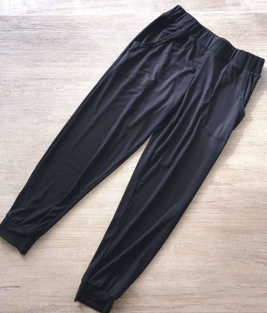 Charlie's Project Soft Comfy Black Lounge Joggers