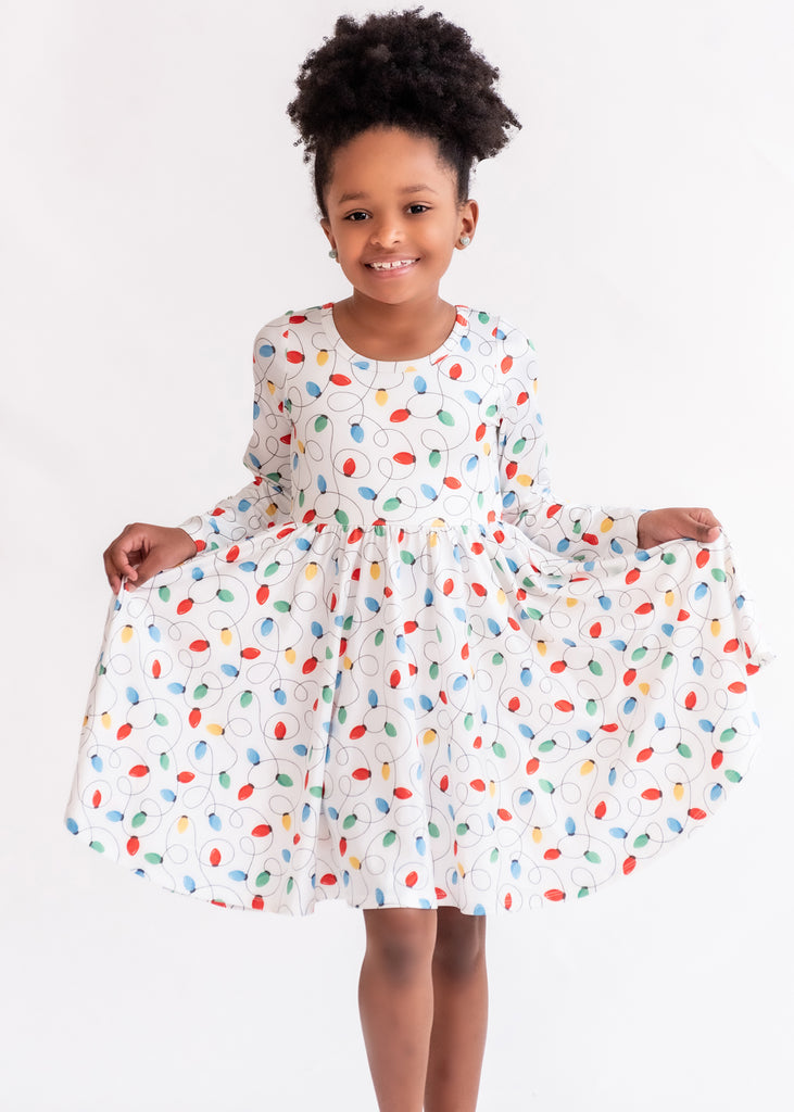 Charlie's Project All is Bright Long-Sleeve Hugs Twirl Dress