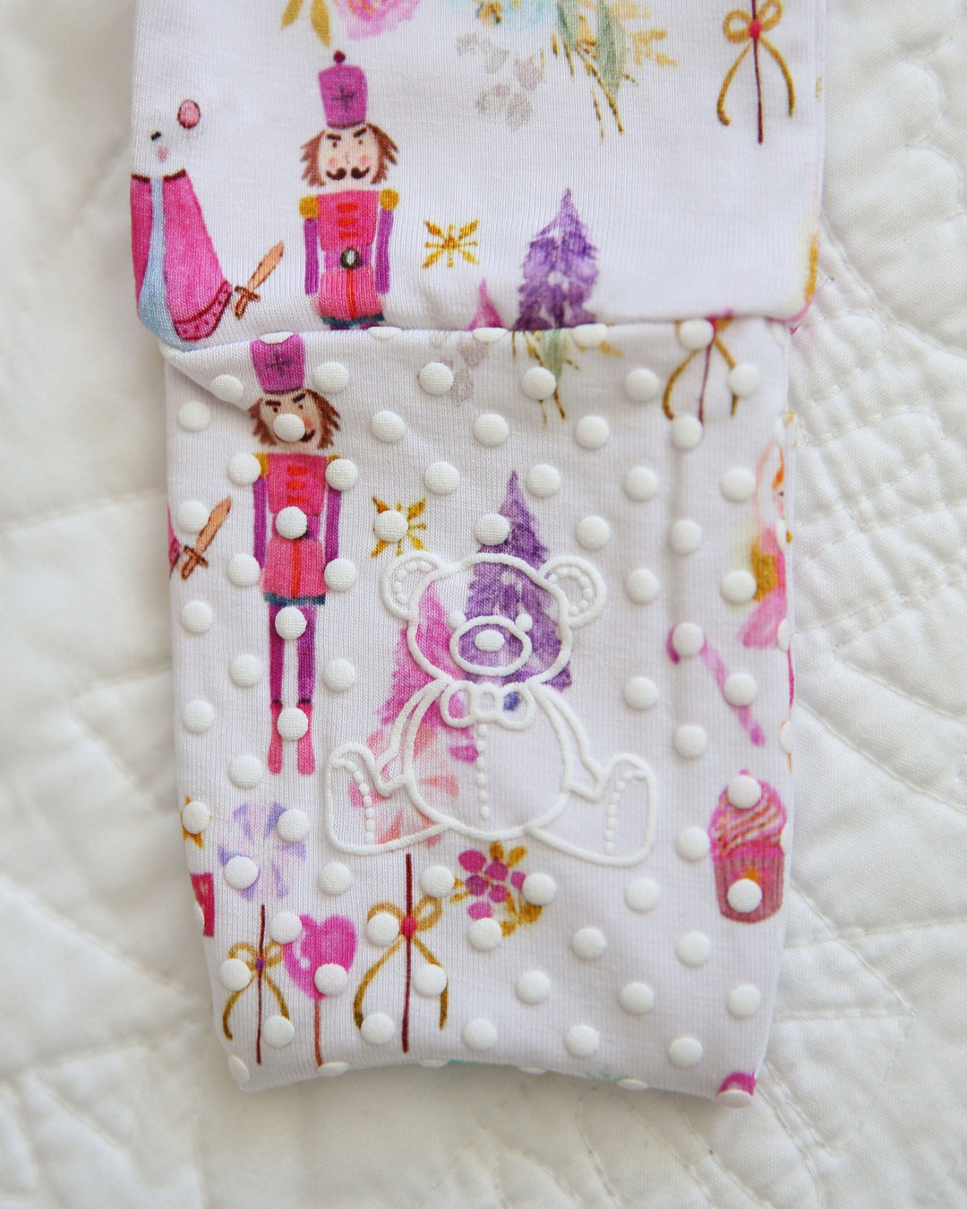 Little Snuggles Sugarplum Fairy Bamboo Ruffle Zippy Baby Romper