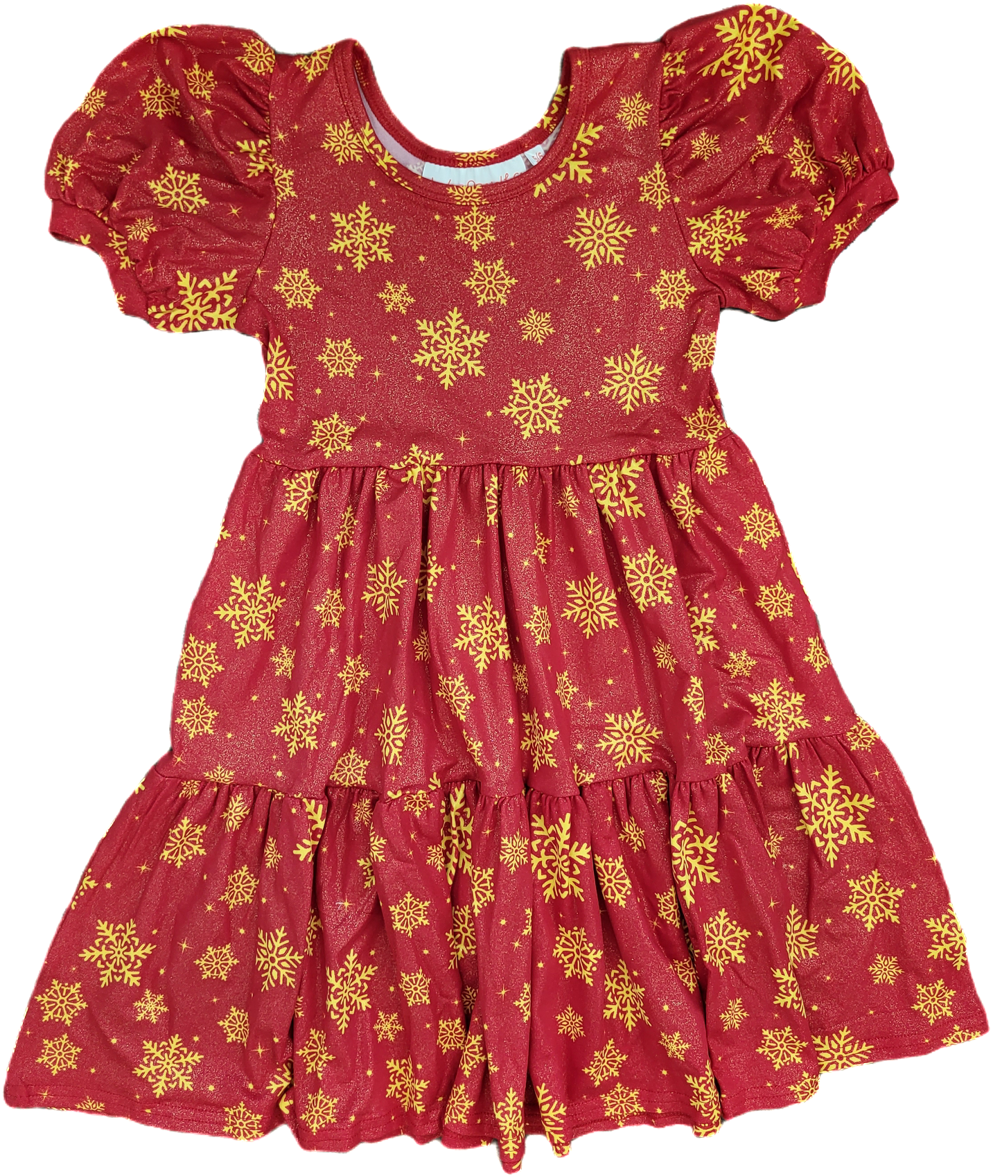 Love & Sprinkles Ruby's Snowflake Foil Tier Dress