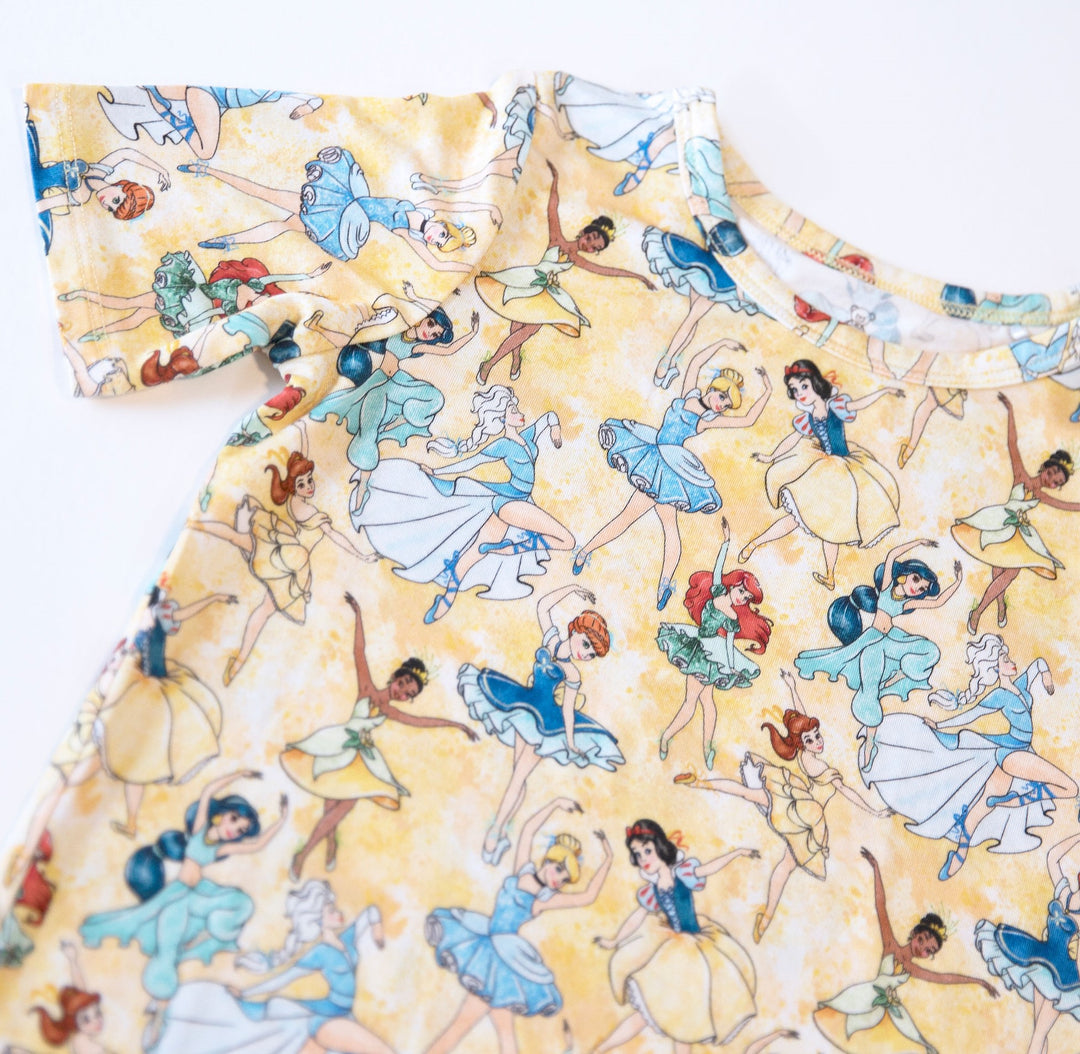 Little Snuggles Princess Ballet Short-Sleeve Pajamas