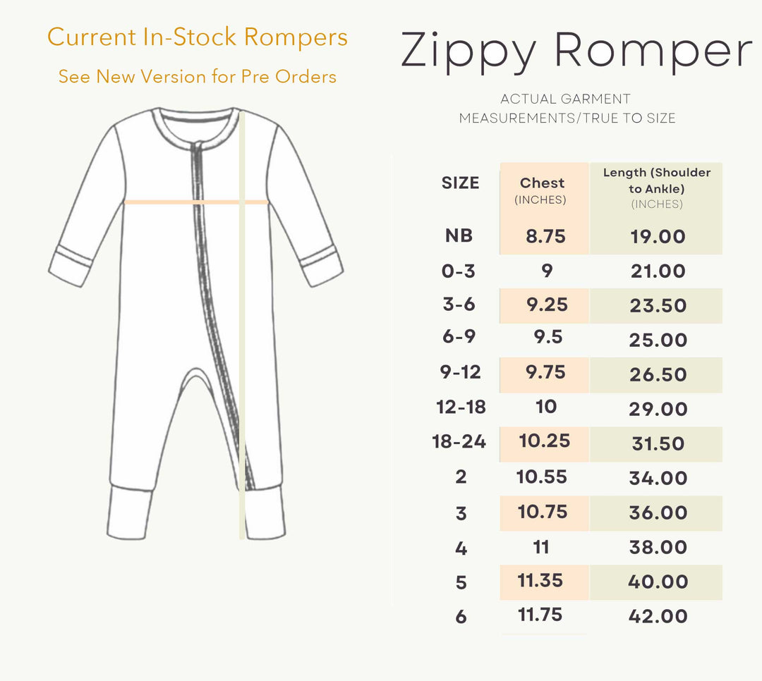 Little Snuggles Winnie the Boo Bamboo Zippy Baby Romper