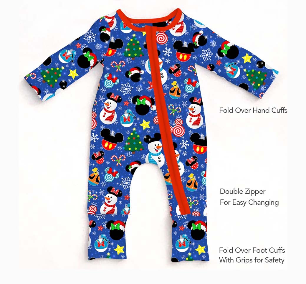 Little Snuggles Festival of Magic Bamboo Ruffle Zippy Baby Romper