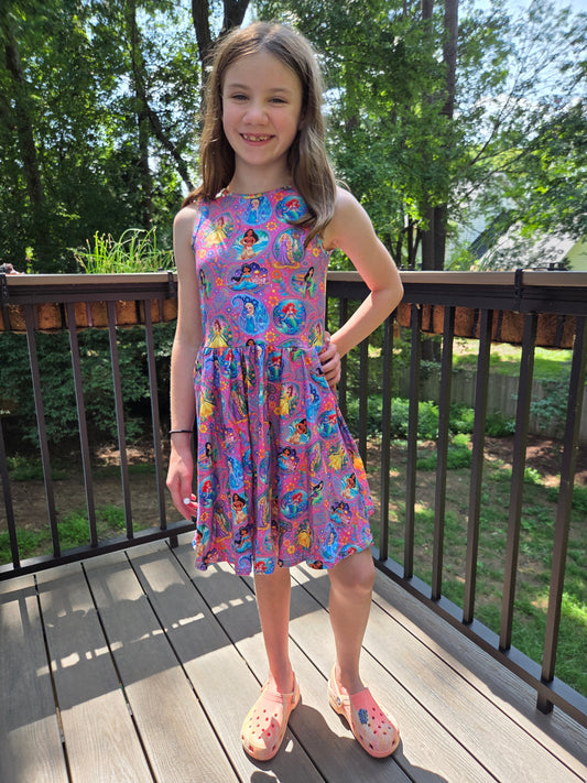 Perfect Pink Princess Tank Dress