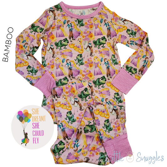 Little Snuggles Tangled Love Long-Sleeve Pajamas