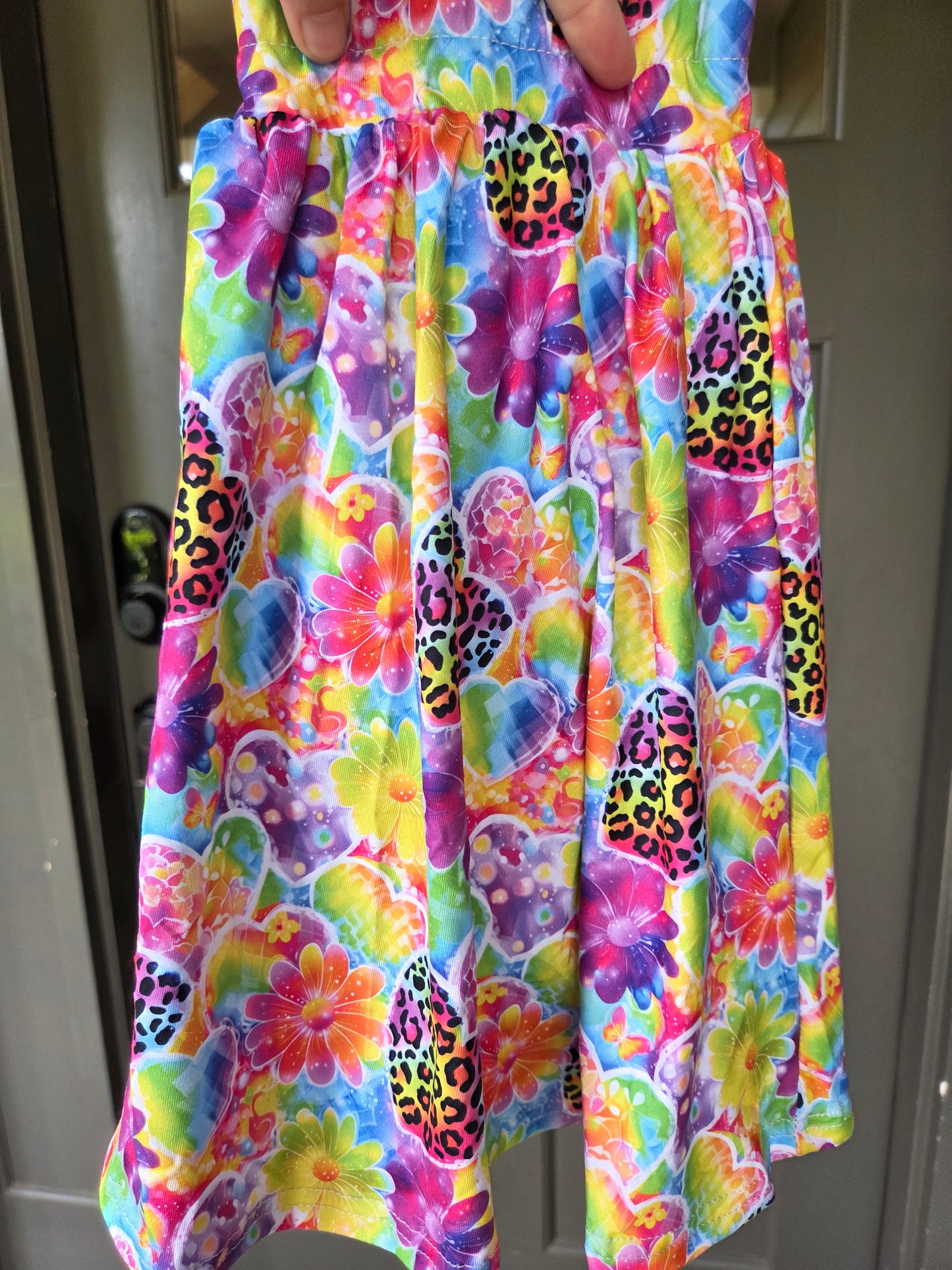 Leopard and Tie Dye Floral Love Skort