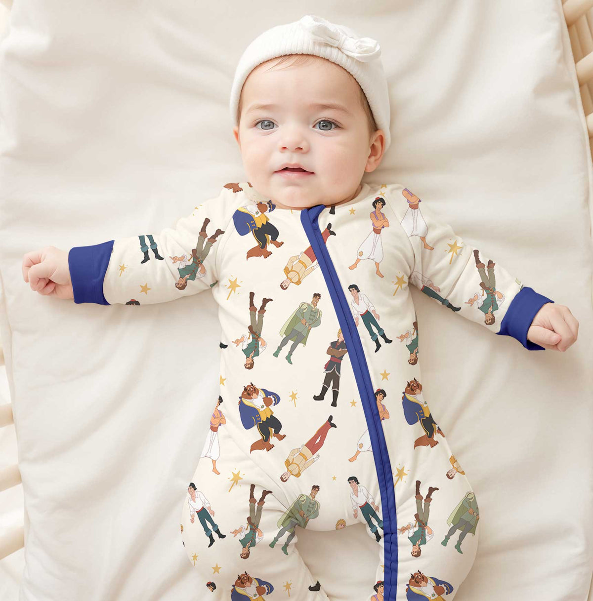 Little Snuggles Prince Bamboo Zippy Baby Romper
