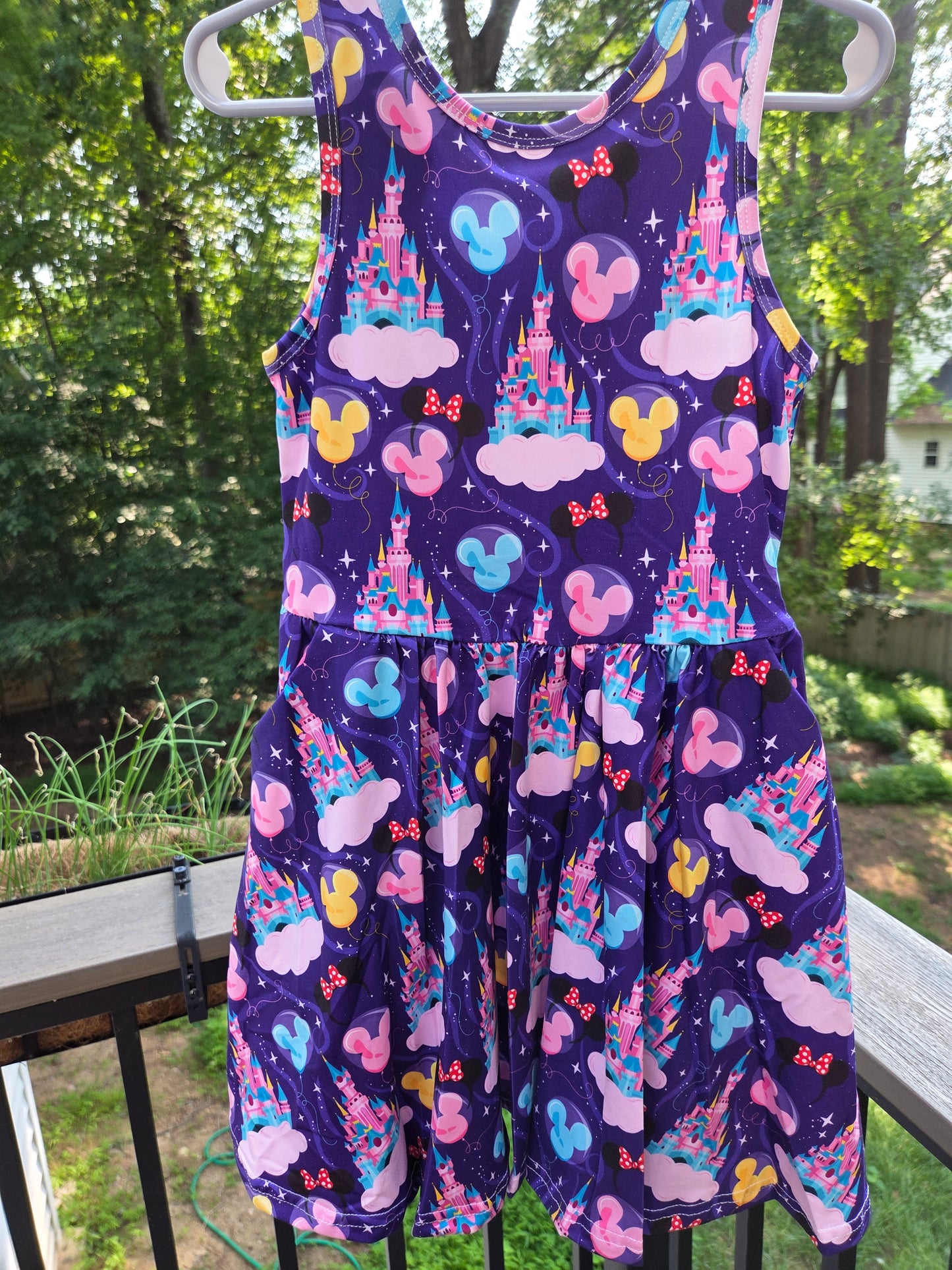 Purple Magical Castles Tank Dress