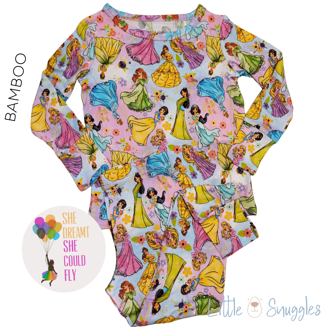 Little Snuggles Princess Glam Long-Sleeve Pajamas