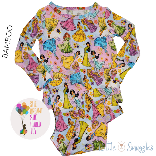 Little Snuggles Princess Glam Long-Sleeve Pajamas