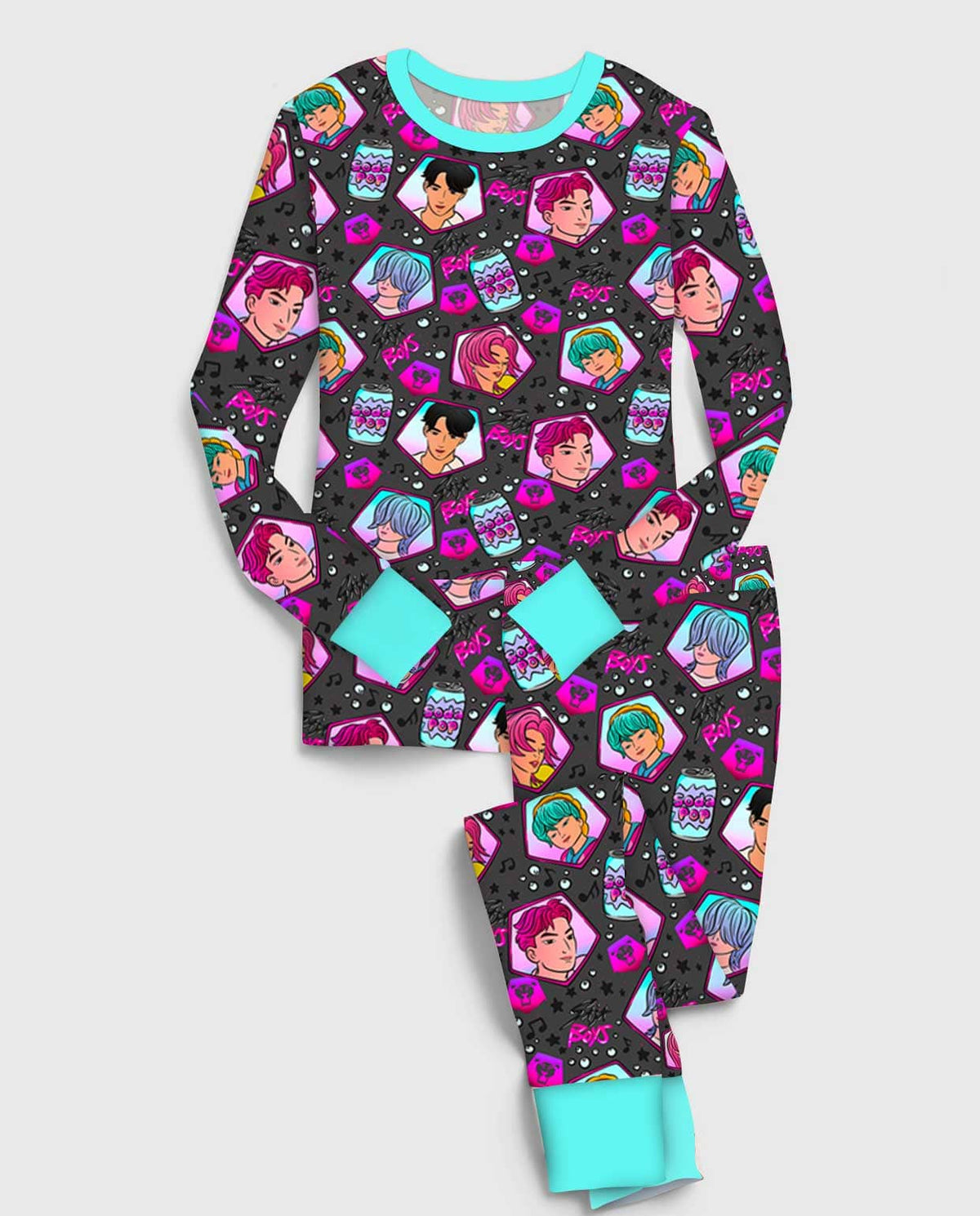 Little Snuggles Saja Boys Long-Sleeve Pajamas