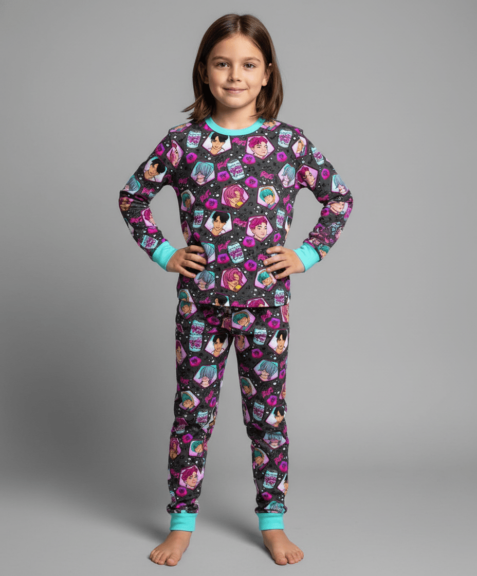 Little Snuggles Saja Boys Long-Sleeve Pajamas