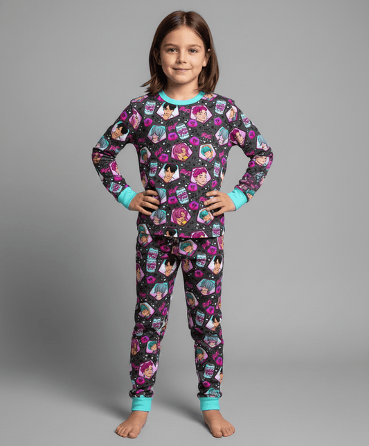Little Snuggles Saja Boys Long-Sleeve Pajamas