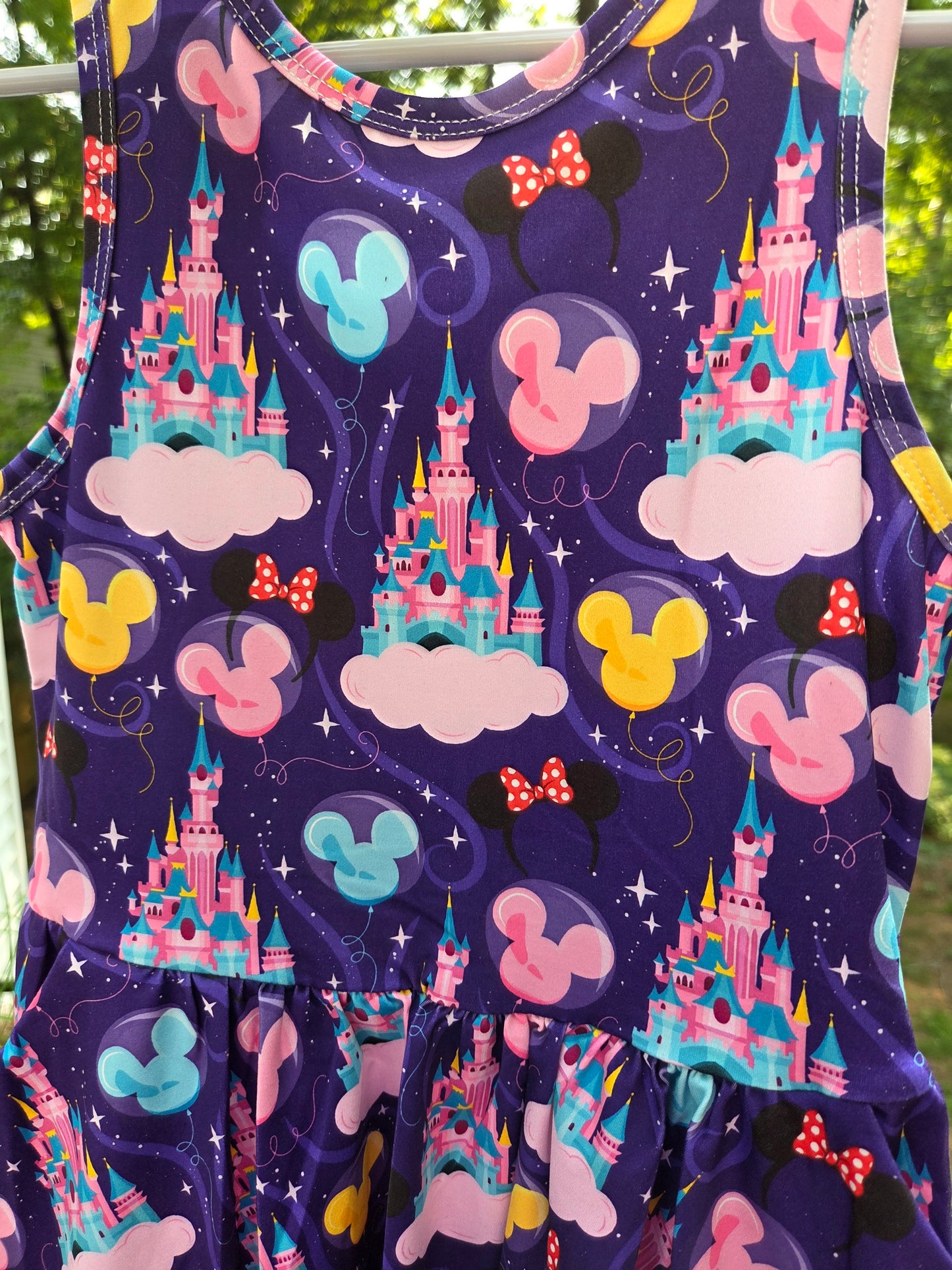 Purple Magical Castles Tank Dress