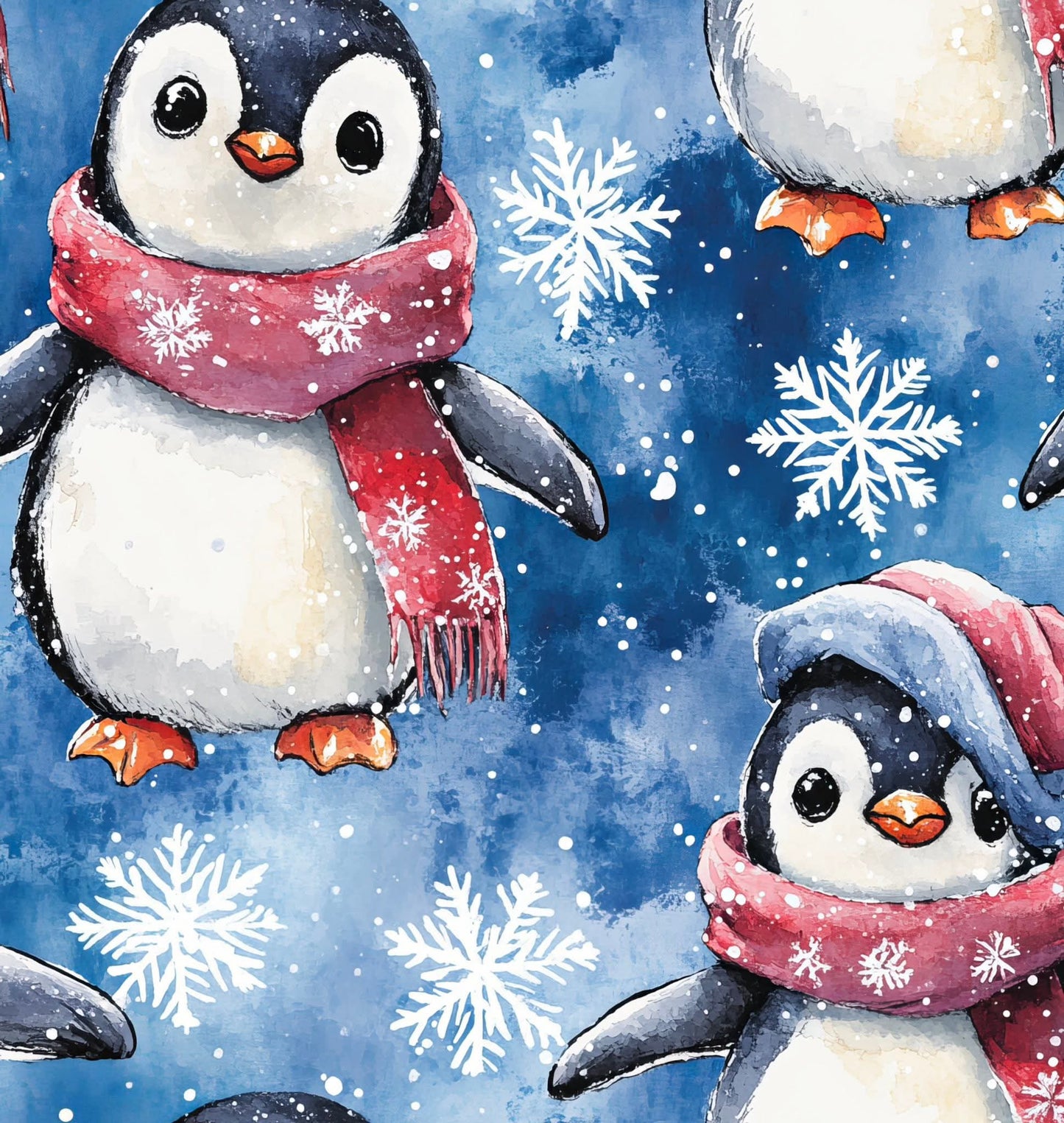Cozy Penguins Two-Piece Pajamas