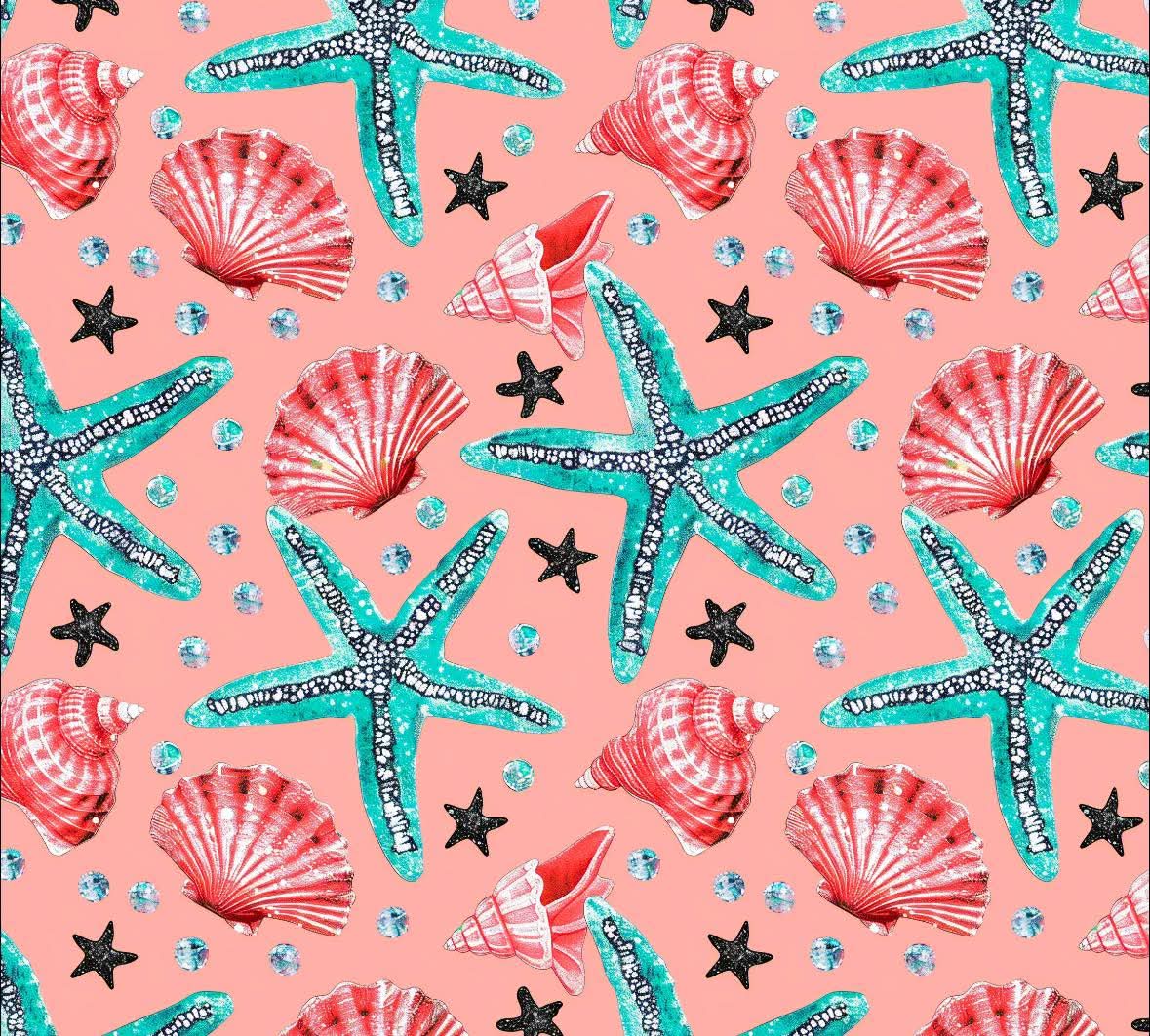 Starfish and Shells Bamboo Romper