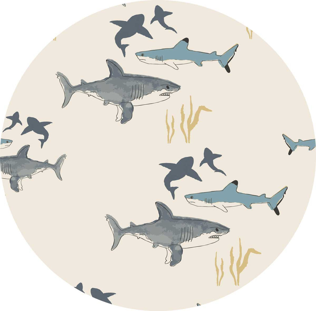Little Snuggles Sea of Sharks Bamboo Zippy Baby Romper