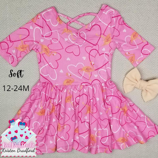 DotDotSmile Flamingo Love Ballerina Dress