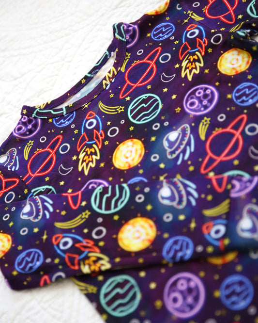 Little Snuggles Neo Space Pajamas