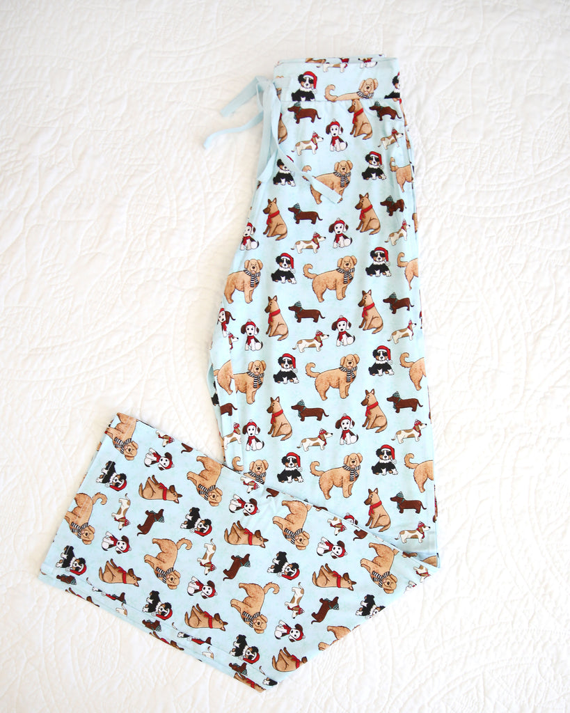 Little Snuggles Snow Dogs Adult Lounge Pants