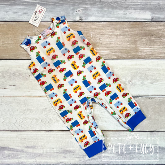 Pete + Lucy On our Way Boy's Infant Romper