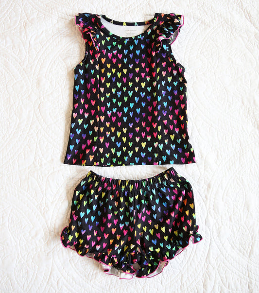 Charlie's Project Girls Just Want to Have Fun Flutter Sleeve Pajamas