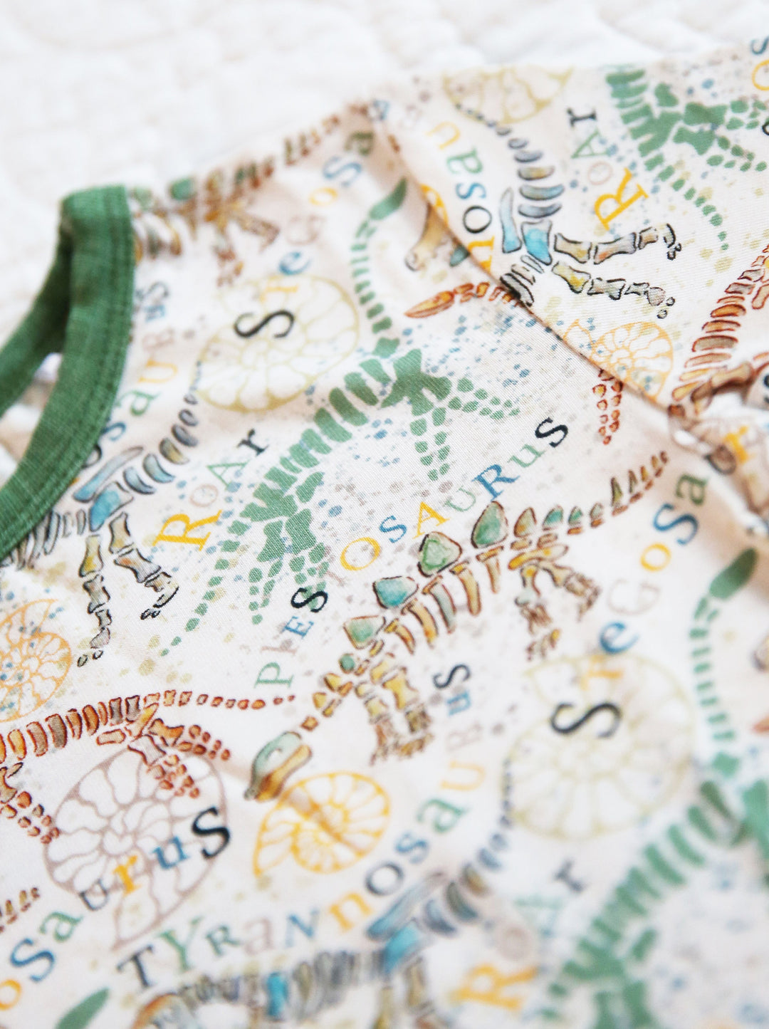 Little Snuggles Diggin' for Dinos Short-Sleeve with Shorts Pajamas