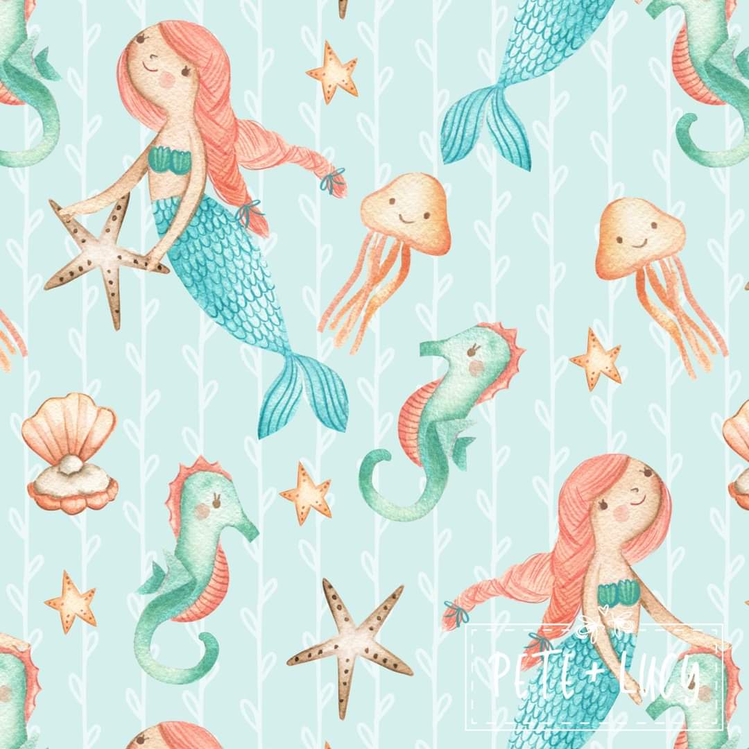 Pete + Lucy Swim with the Mermaids Shorts Set
