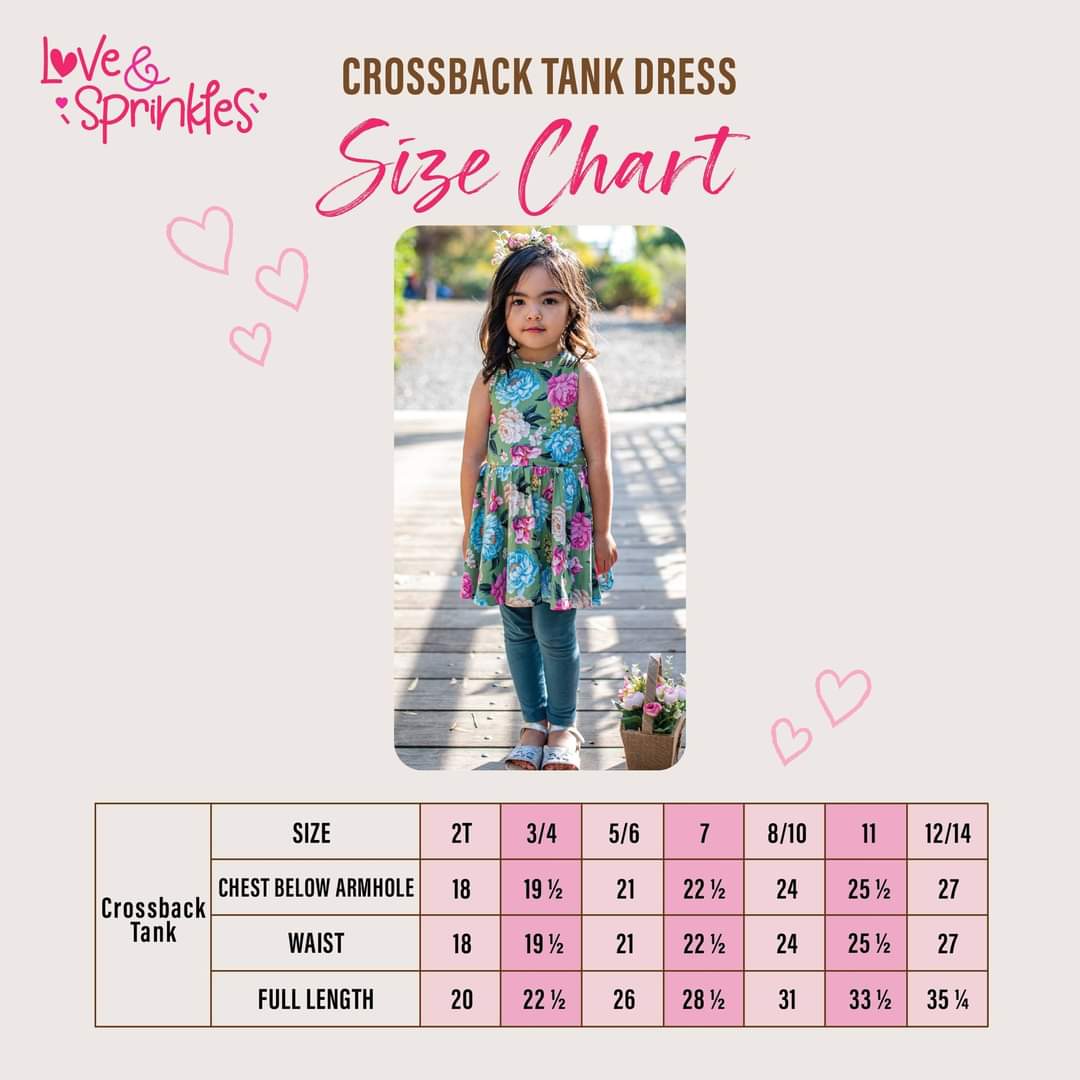 Love & Sprinkles Classic Rose Elegance Crossback Tank