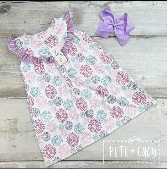 Pete + Lucy Pastel Dahlia Dress