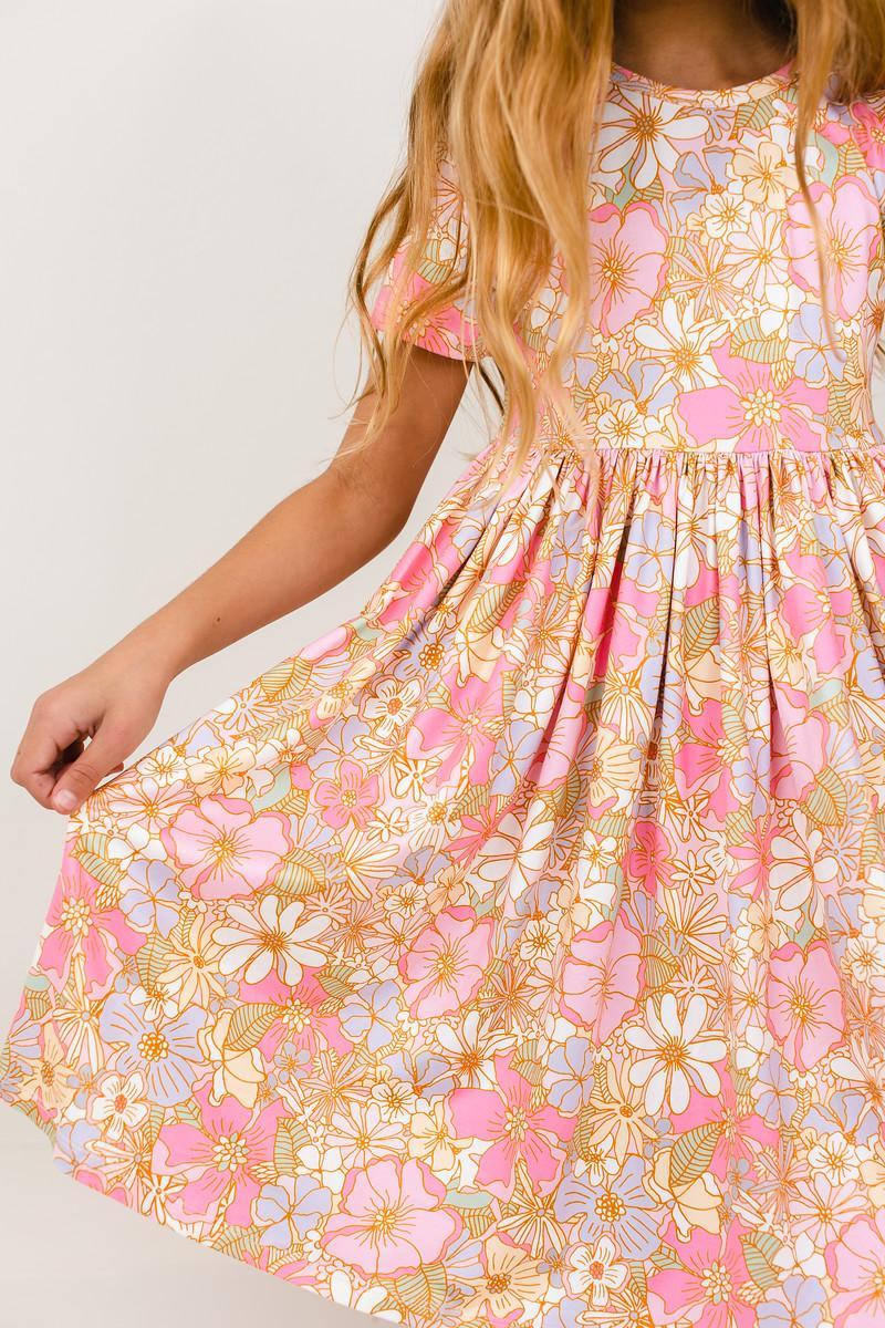 Mila & Rose What's Up Buttercup? Short Sleeve Twirl Dress