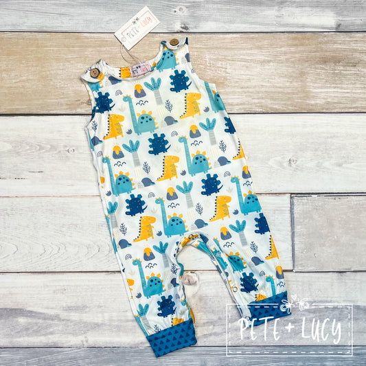 Pete + Lucy Prehistoric Pals Boy's Infant Romper