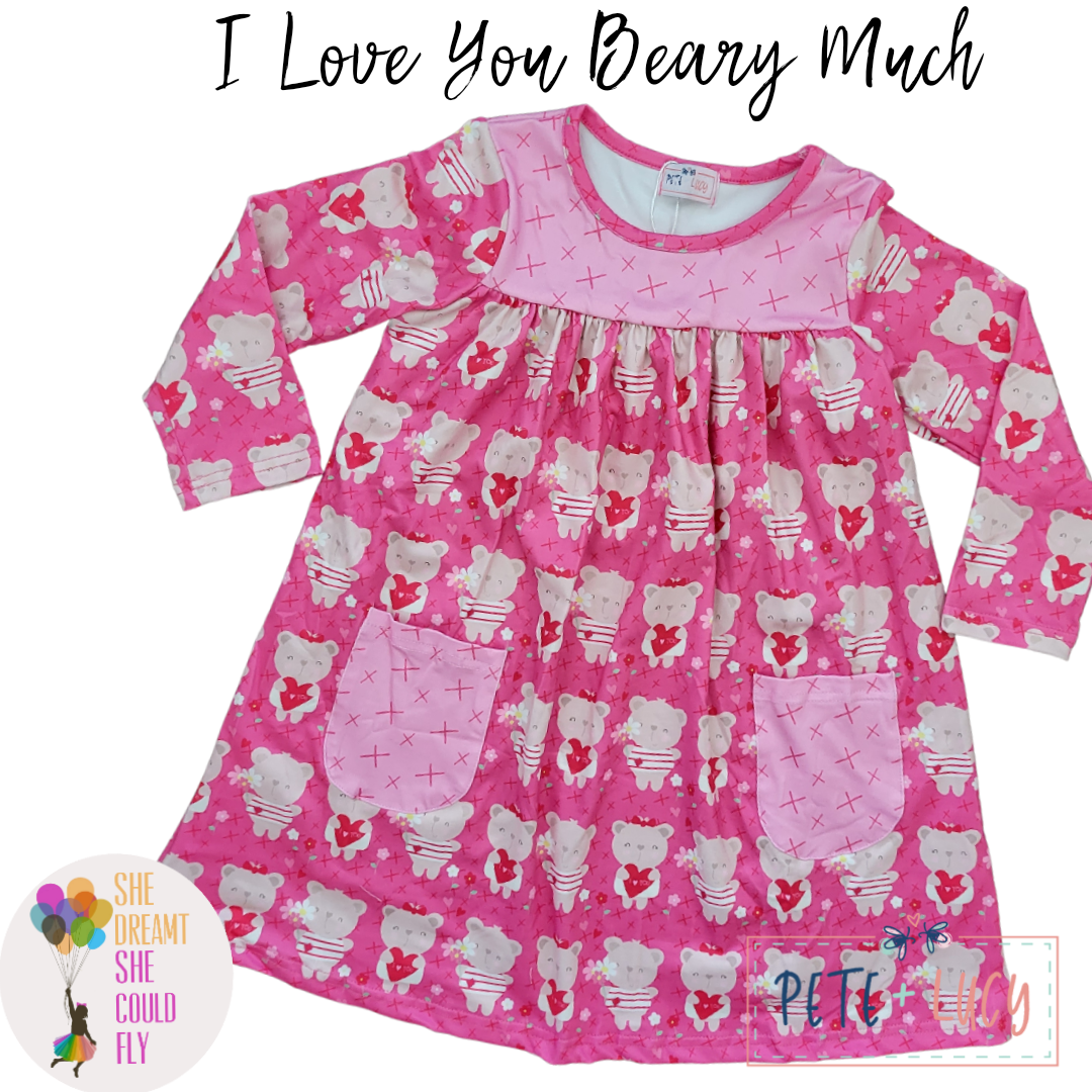 Pete + Lucy I Love You Beary Much Dress